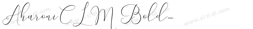 AharoniCLM Bold字体转换